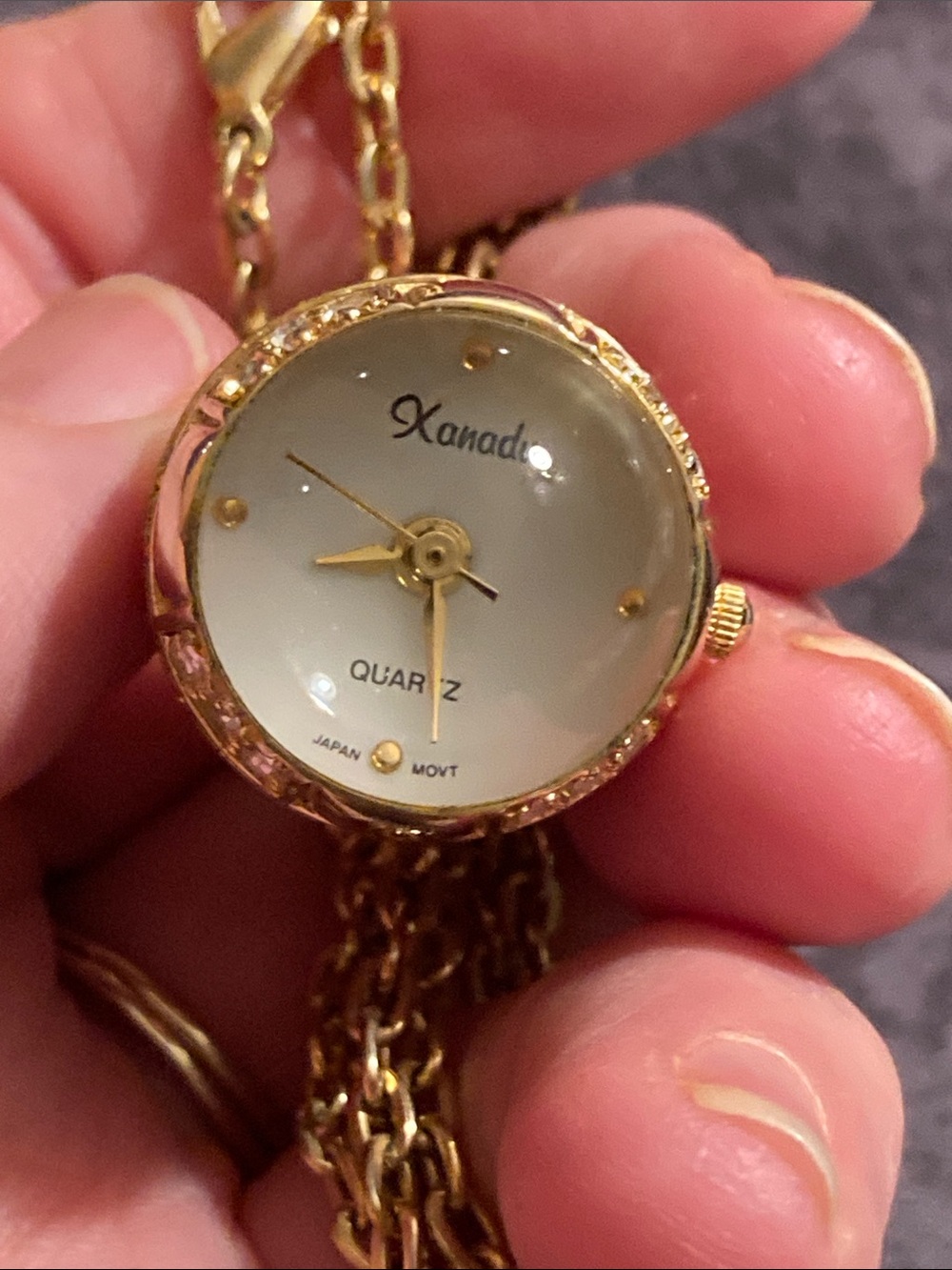 Gorgeous Orb Watch Pendant Necklace keeps perfect time